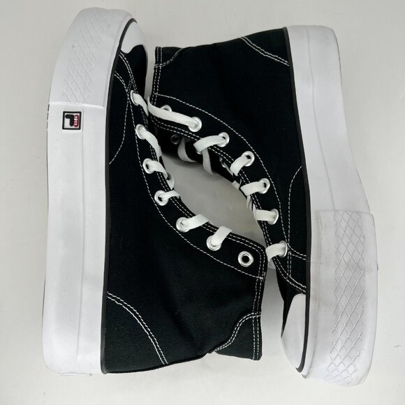 Fila Womens 5CM01781-014 Black Hi Top Canvas Lace Up Size 11 Casual Sneakers - Picture 6 of 9
